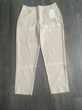 Athleta Cream Straight-Leg Endless Pants